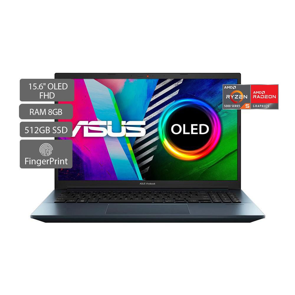 Computador Portátil ASUS Vivobook Pro 15 OLED AMD Ryzen 5 5600H RAM 8 GB 512 GB SSD M3500QAL1050T img #1