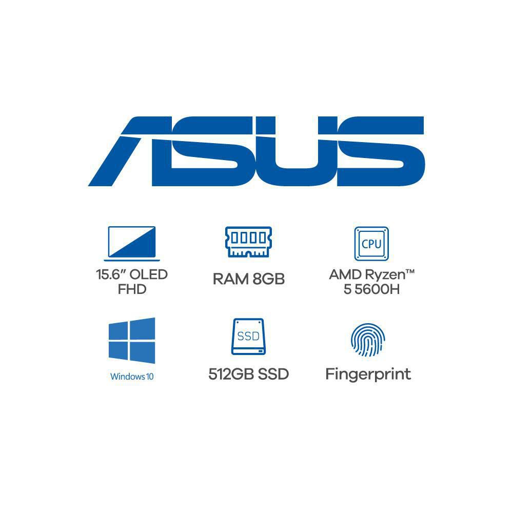 Computador Portátil ASUS Vivobook Pro 15 OLED AMD Ryzen 5 5600H RAM 8 GB 512 GB SSD M3500QAL1050T img #6