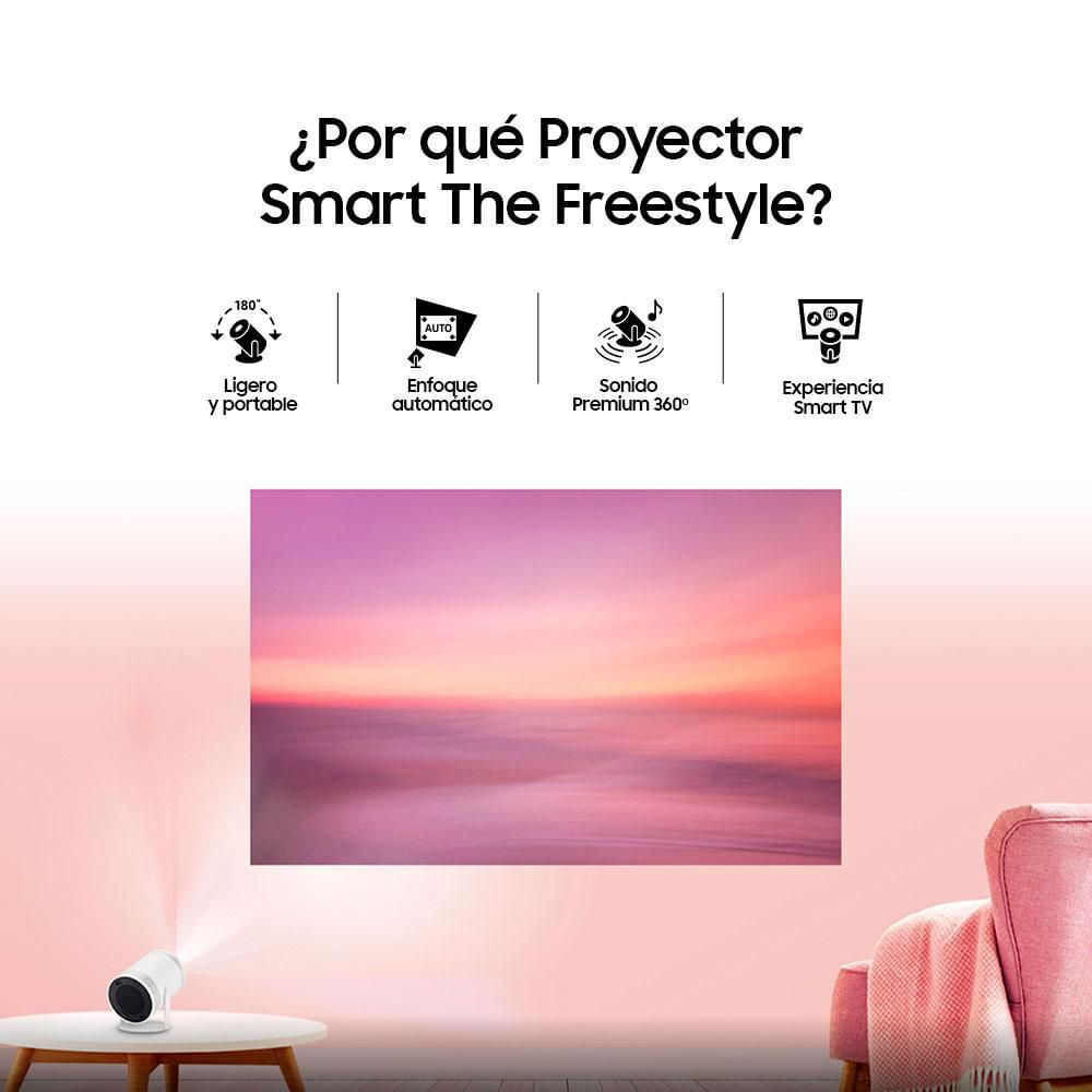 Proyector The Freestyle SAMSUNG 100 pulgadas LED Fhd Portátil LSP3 img #3