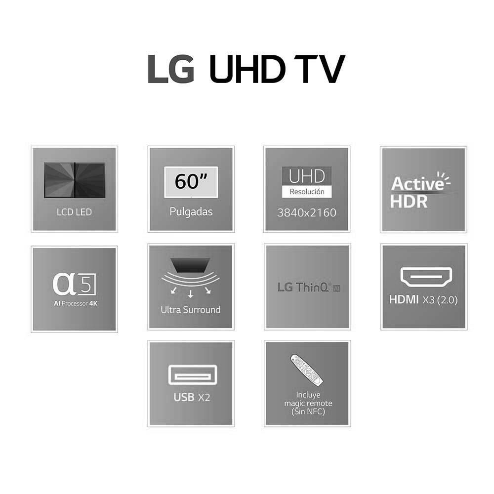 Televisor LG 60 pulgadas LED Uhd4K Smart TV 60UP7750PSB img #5