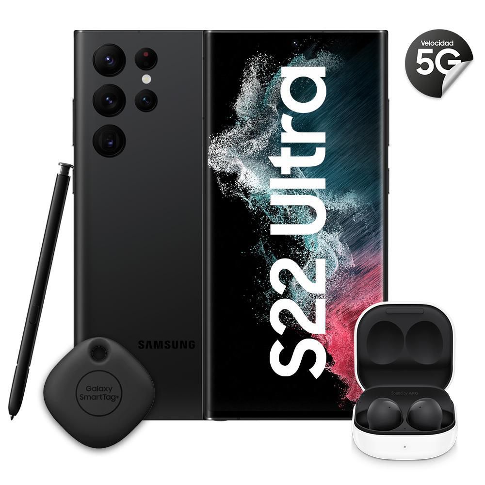 Celular SAMSUNG Galaxy S22 Ultra 256 GB 12 GB RAM Negro + Buds 2 + Smart Tag Plus img #1