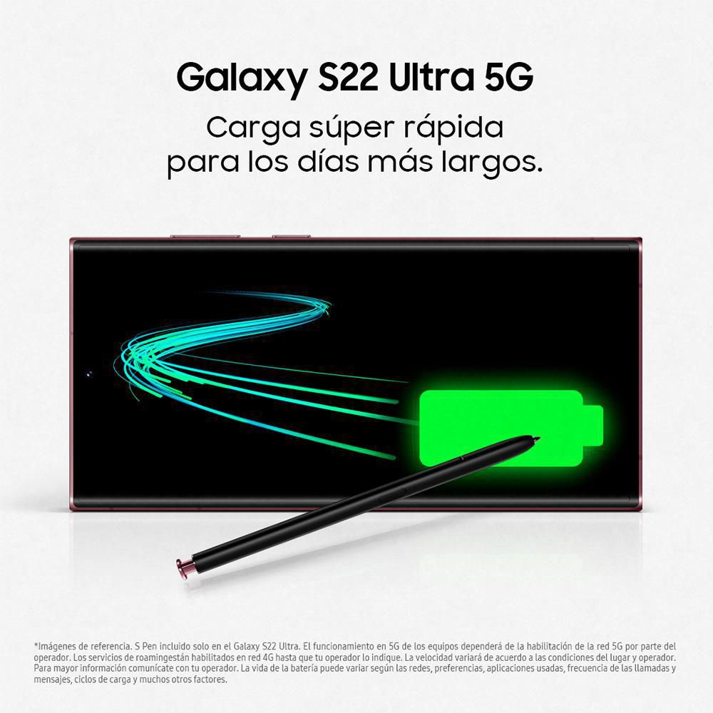 Celular SAMSUNG Galaxy S22 Ultra 5G 256 GB 12 GB RAM Vinotinto img #3