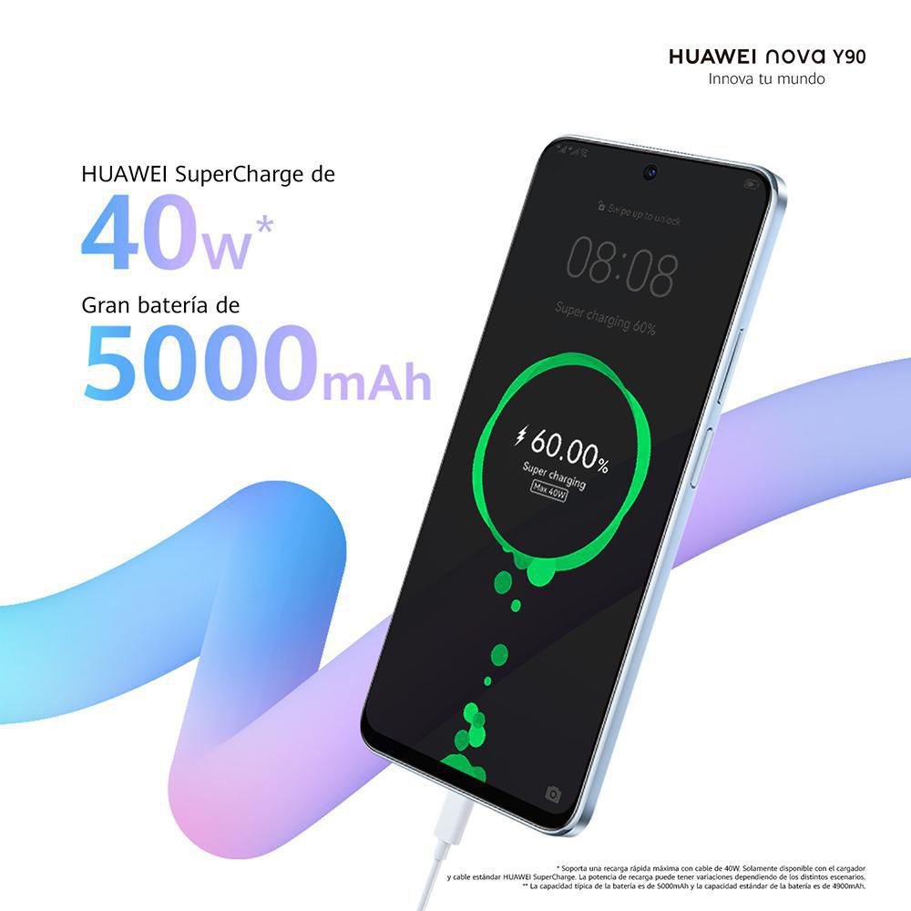 Celular HUAWEI nova Y90 128 GB 6 GB RAM Negro img #4