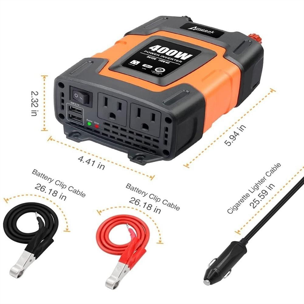 Inversor De Corriente Truper 12V A 110V img #2