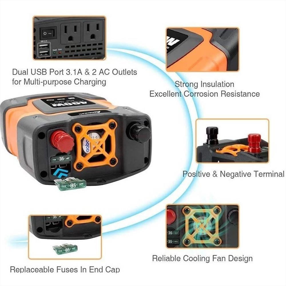 Inversor De Corriente Truper 12V A 110V img #3
