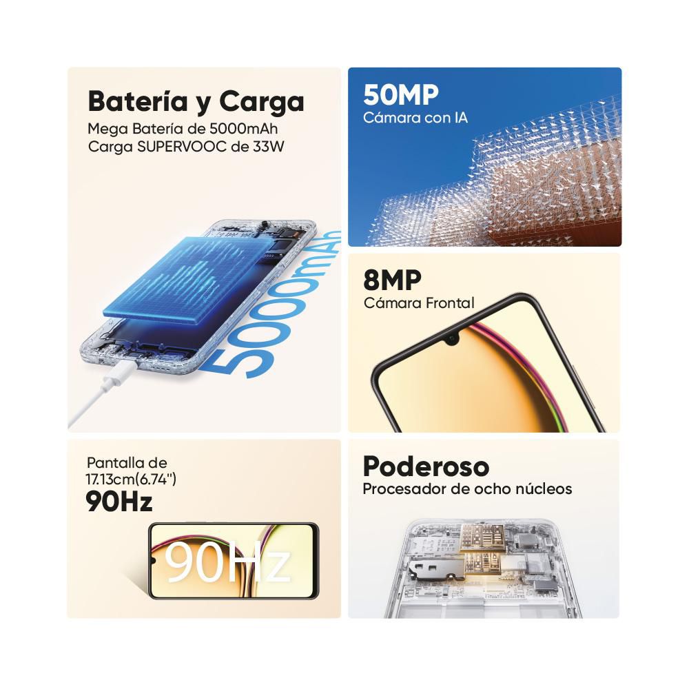 Celular REALME C53 128 GB 6 GB RAM Negro img #2