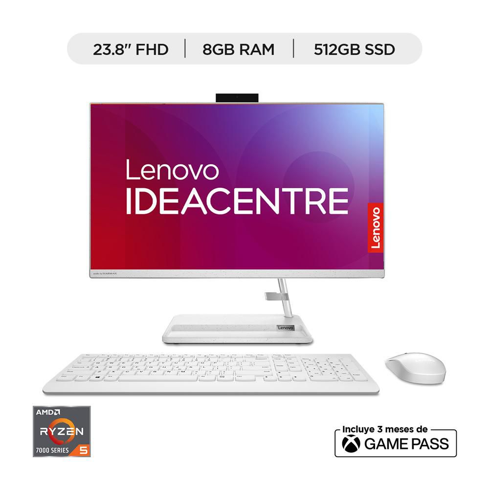 All In One LENOVO IdeaCentre AIO 3 AMD Ryzen 5 7530U RAM 8 GB 512 GB SSD IdeaCentre AIO 3 img #2