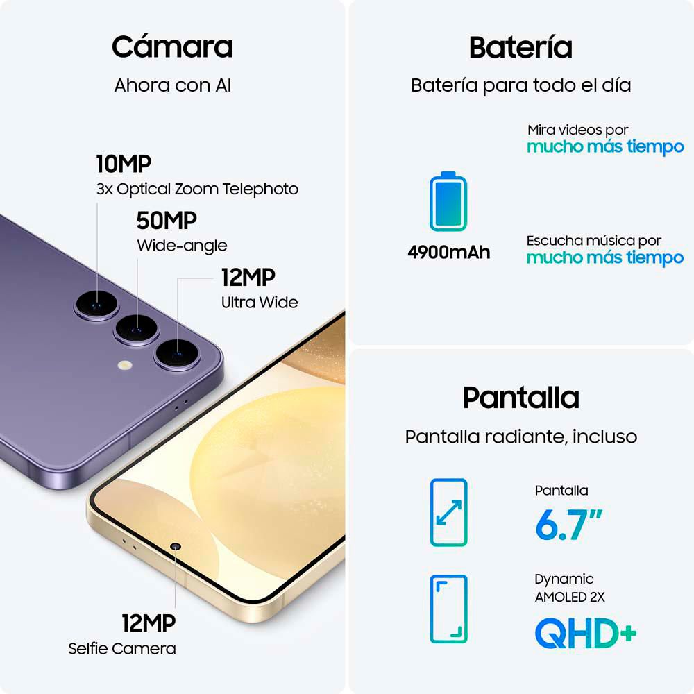 Celular SAMSUNG Galaxy S24 AI 5G 128 GB 8 GB RAM NEGRO img #3