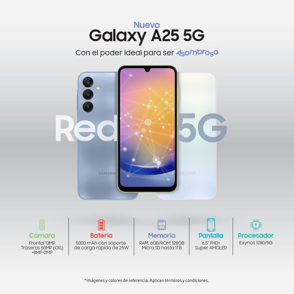 Celular SAMSUNG Galaxy A25 5G 128 GB 6 GB RAM AMARILLO img #4