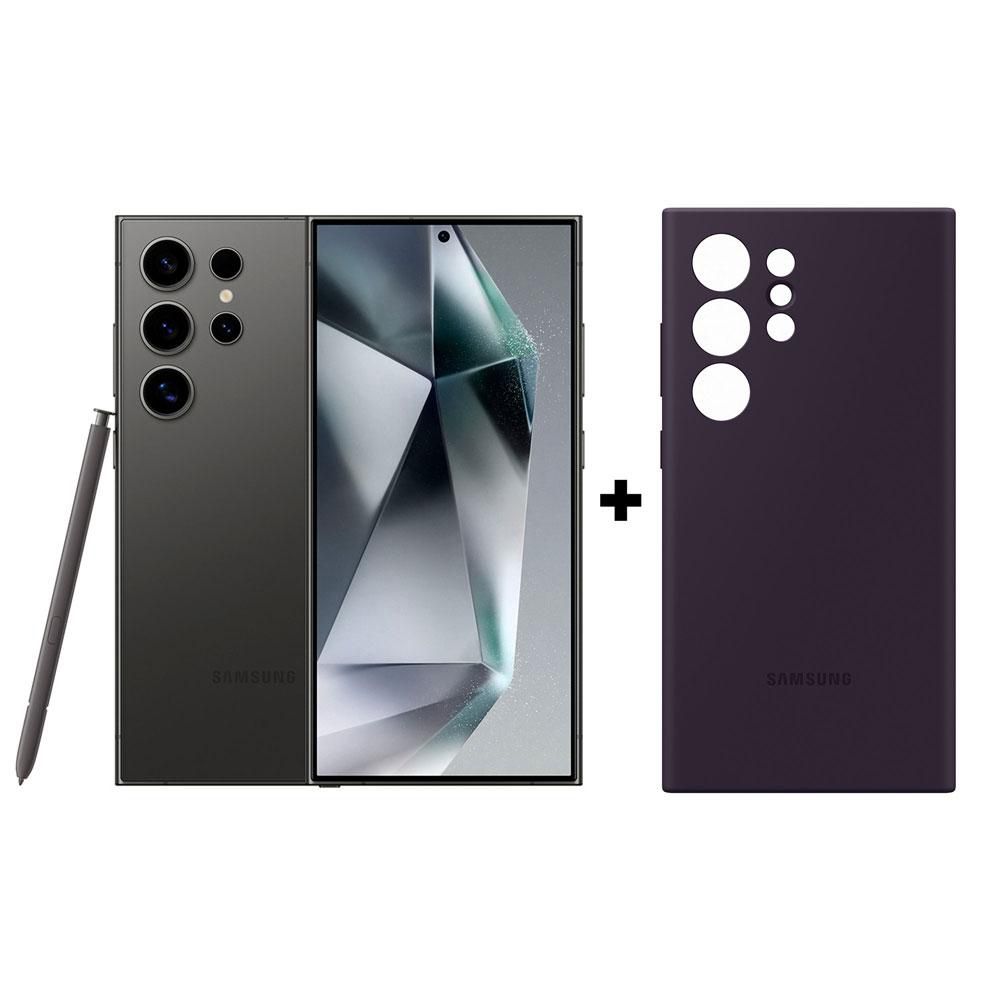 Celular SAMSUNG Galaxy S24 ULTRA AI 5G 256 GB 12 GB RAM NEGRO + Cover de Silicona img #1