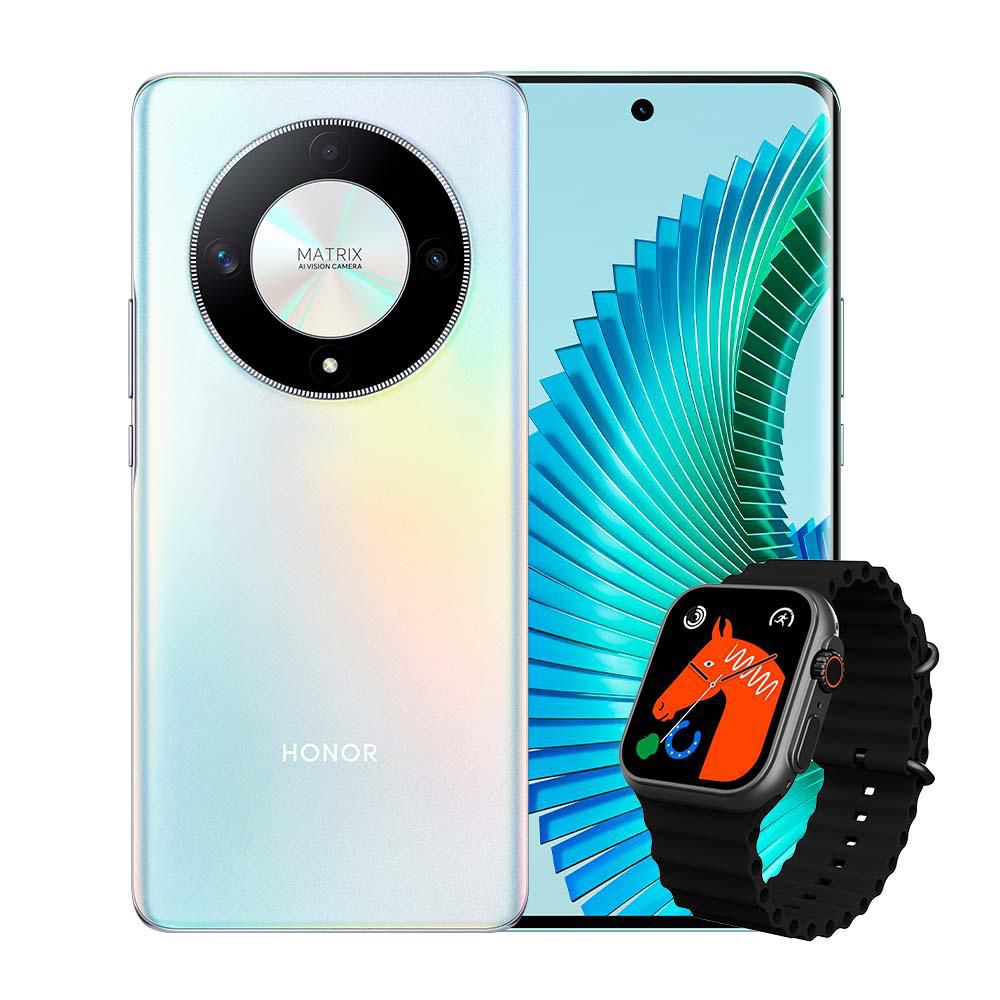 Celular HONOR Magic 6 Lite 5G 256 GB 8 GB RAM Plateado + SmartWatch