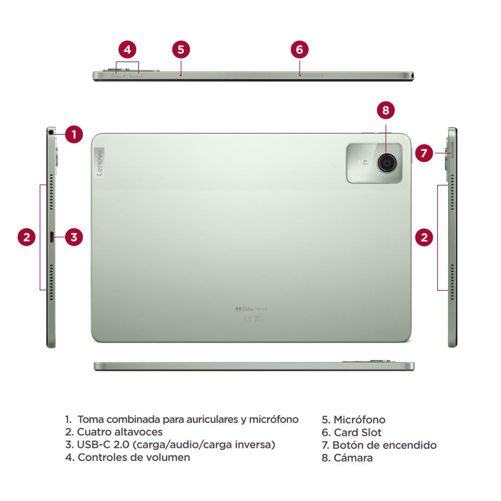 Tablet LENOVO M11 11 pulgadas Wifi 128 GB 4 GB RAM Seafoam Green img #3