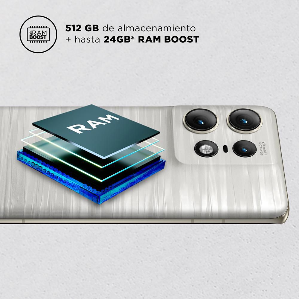 Celular MOTOROLA Moto Edge 50 Pro 512 GB 8 GB RAM Blanco Marmol img #8