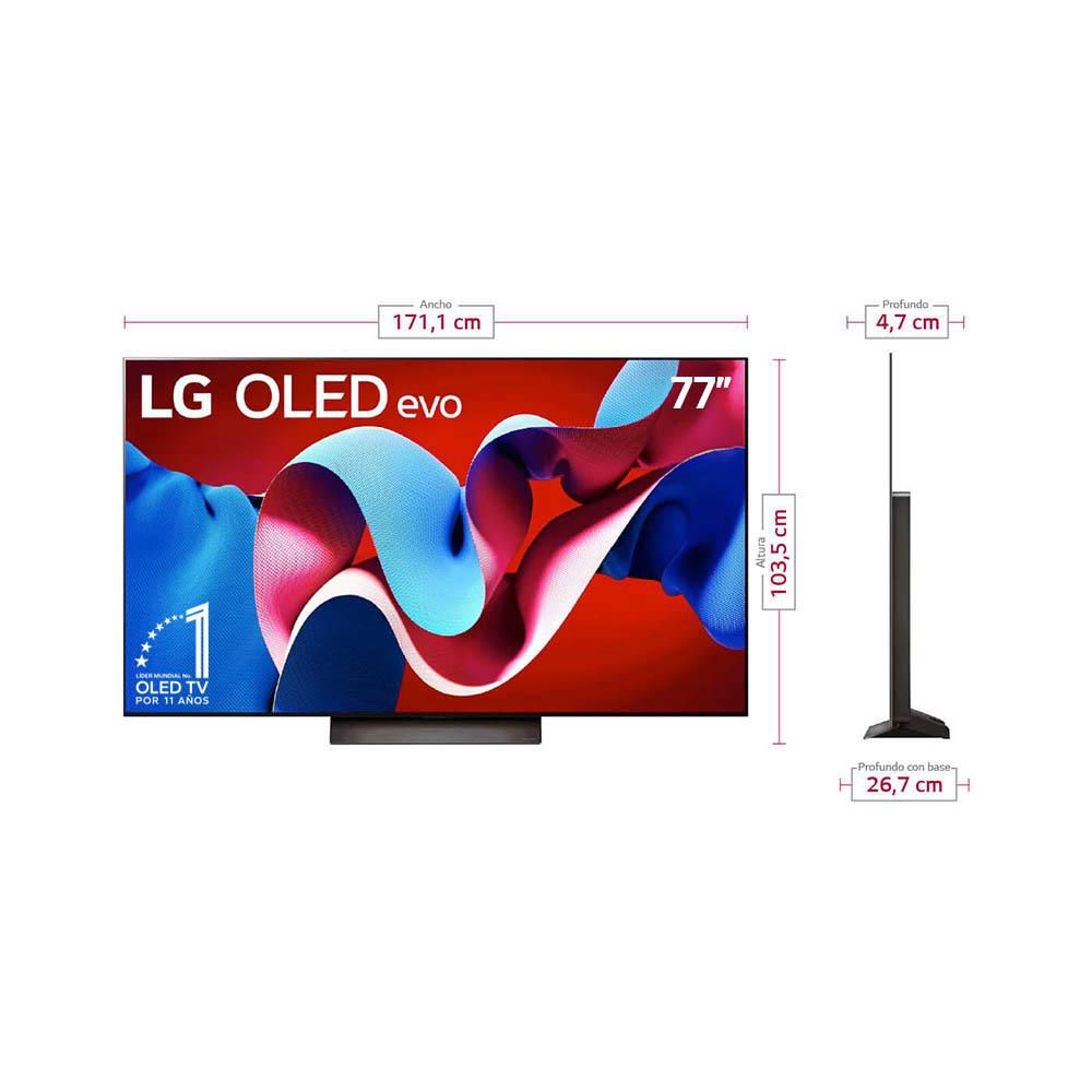 Televisor LG 77 pulgadas OLED Uhd4K Smart TV OLED77C4PSA img #3