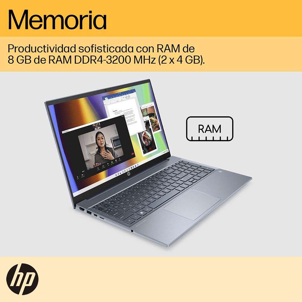 Portatil HP Pavilion AMD Ryzen 7 7730U RAM 8 GB 512 GB SSD 15eh3004la img #7