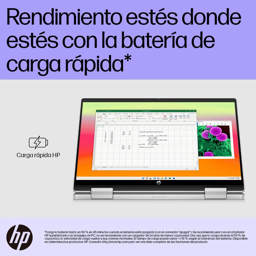 Portatil Tactil HP Pavilion Intel Core i3 1215U RAM 8 GB 512 GB SSD 14ek0010la img #6