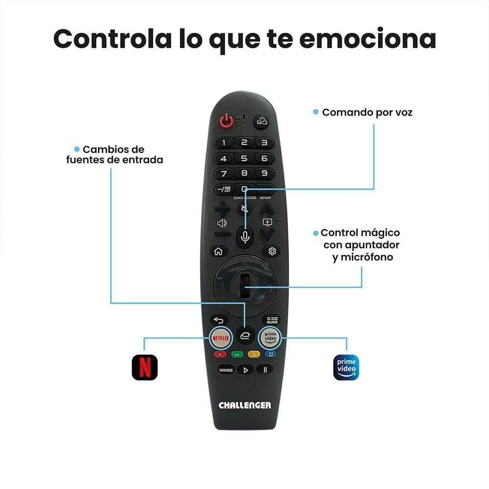 Televisor CHALLENGER 65 pulgadas LED Uhd4K Smart TV UHD65HW img #8