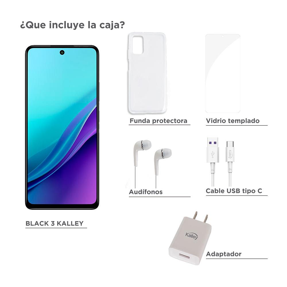 Celular KALLEY Black 3 256 GB 8 GB RAM Morado img #3