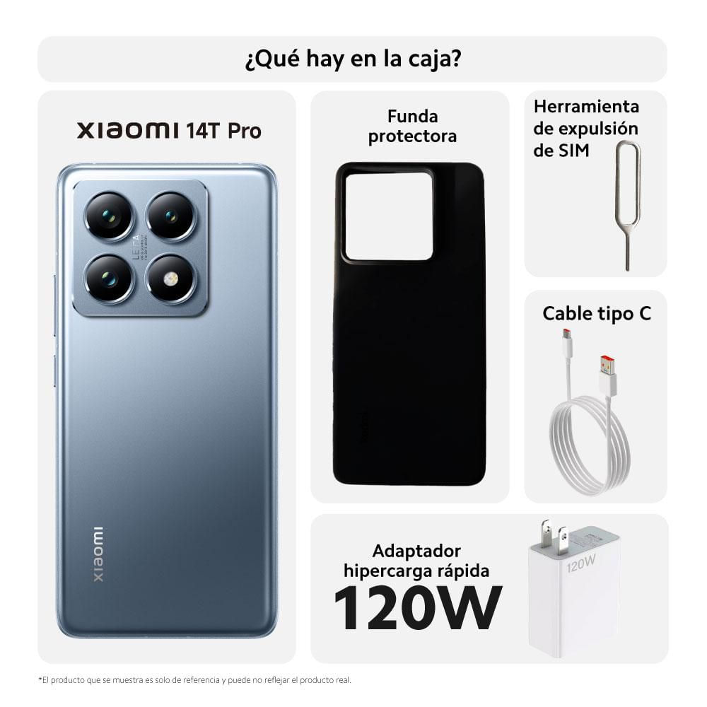 Celular XIAOMI 14T PRO 5G 512 GB 12 GB RAM Azul img #3