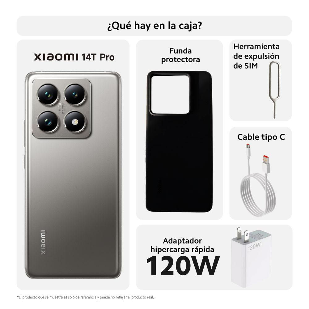 Celular XIAOMI 14T PRO 5G 512 GB 12 GB RAM Gris img #3