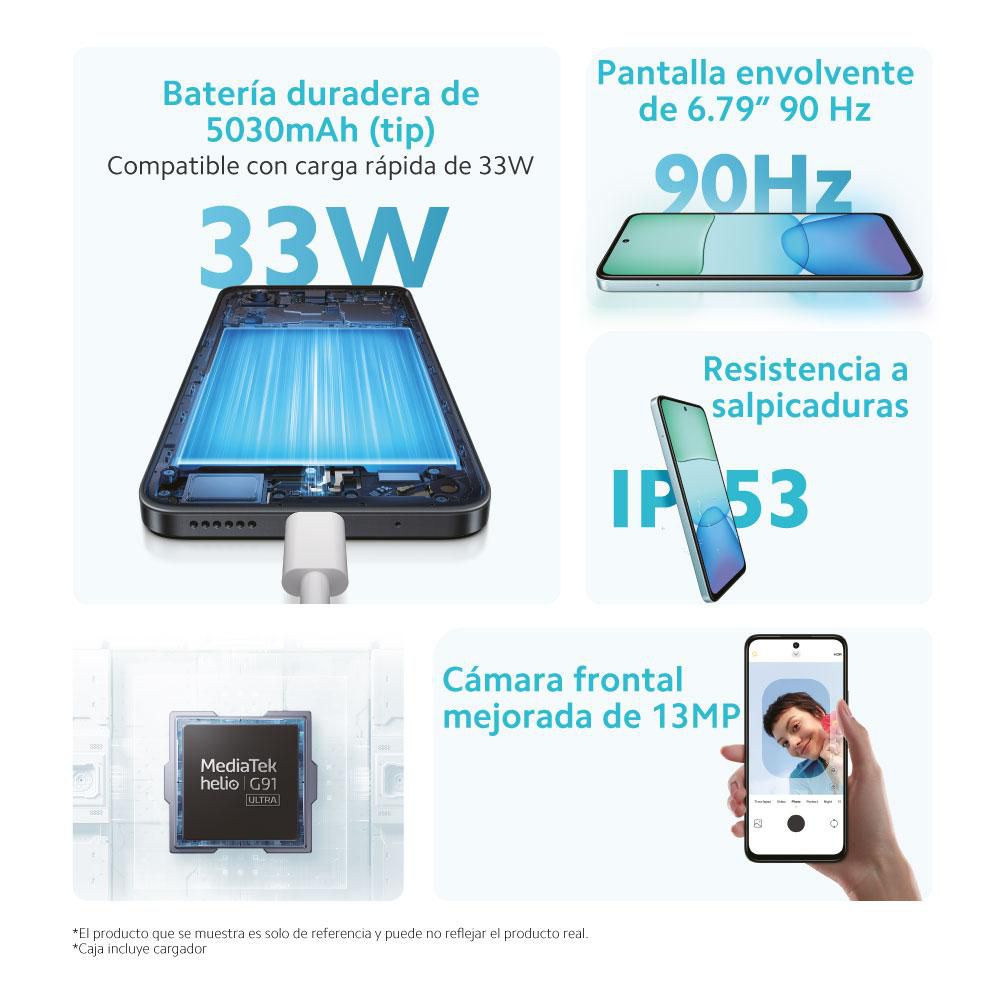 Celular XIAOMI Redmi 13 256 GB 8 GB RAM Dorado img #7