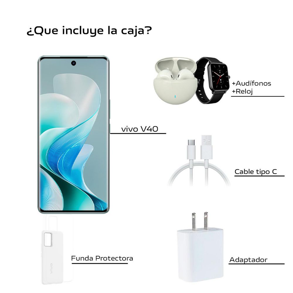 Celular VIVO V40 5G 512 GB 12 GB RAM Azul img #4