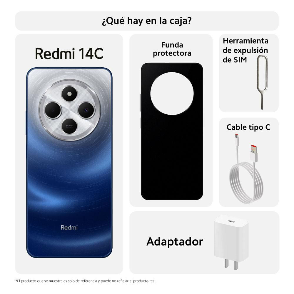 Celular XIAOMI Redmi 14C 128 GB 4 GB RAM Azul img #3