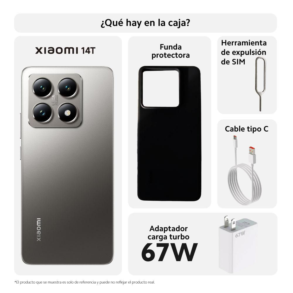 Celular XIAOMI 14T 5G 512 GB 12 GB RAM Gris  + Xiaomi Band 9 img #3
