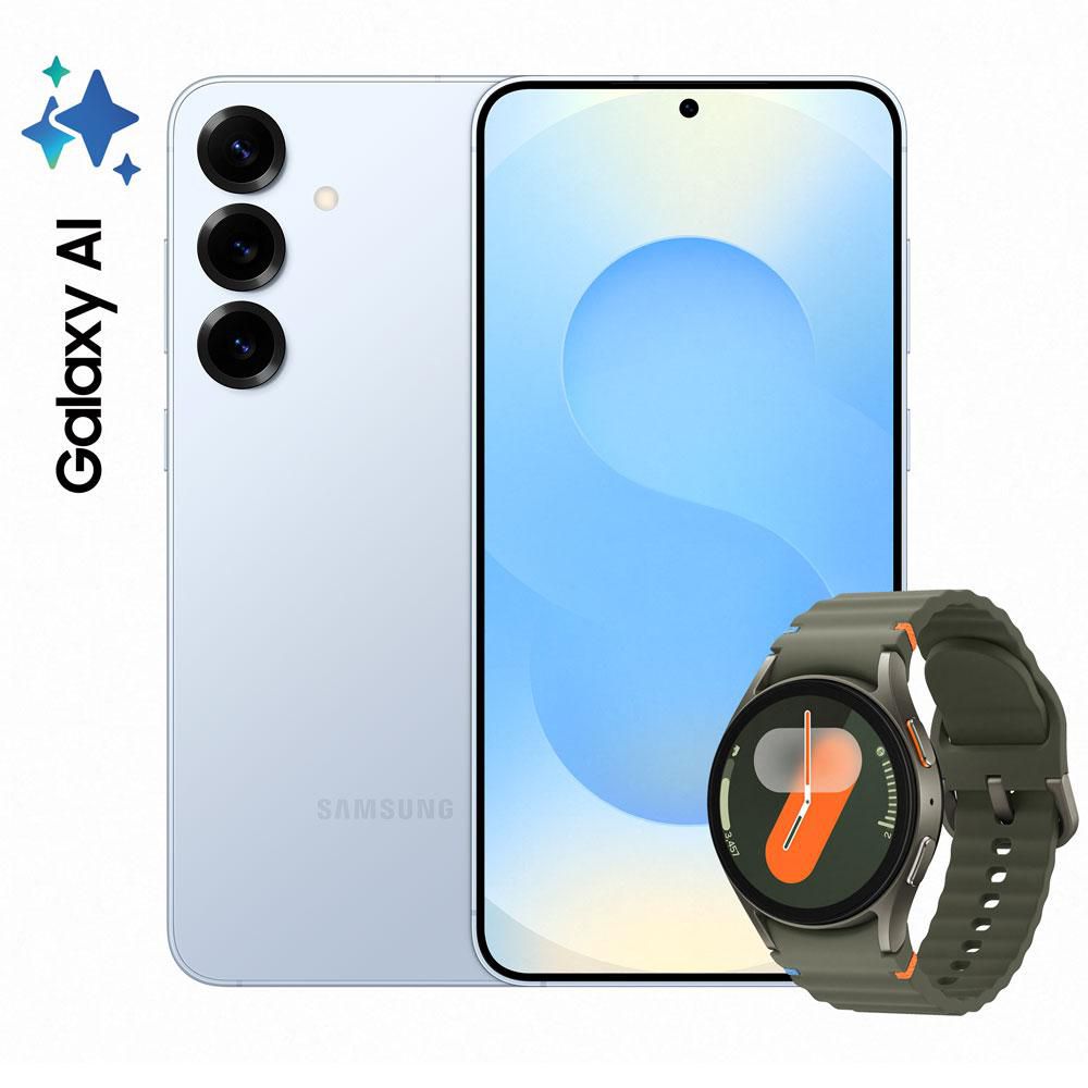 Celular SAMSUNG GALAXY S25+ 5G 256 GB 12 GB RAM AZUL HIELO  + GALAXY WATCH7 40MM BT img #1
