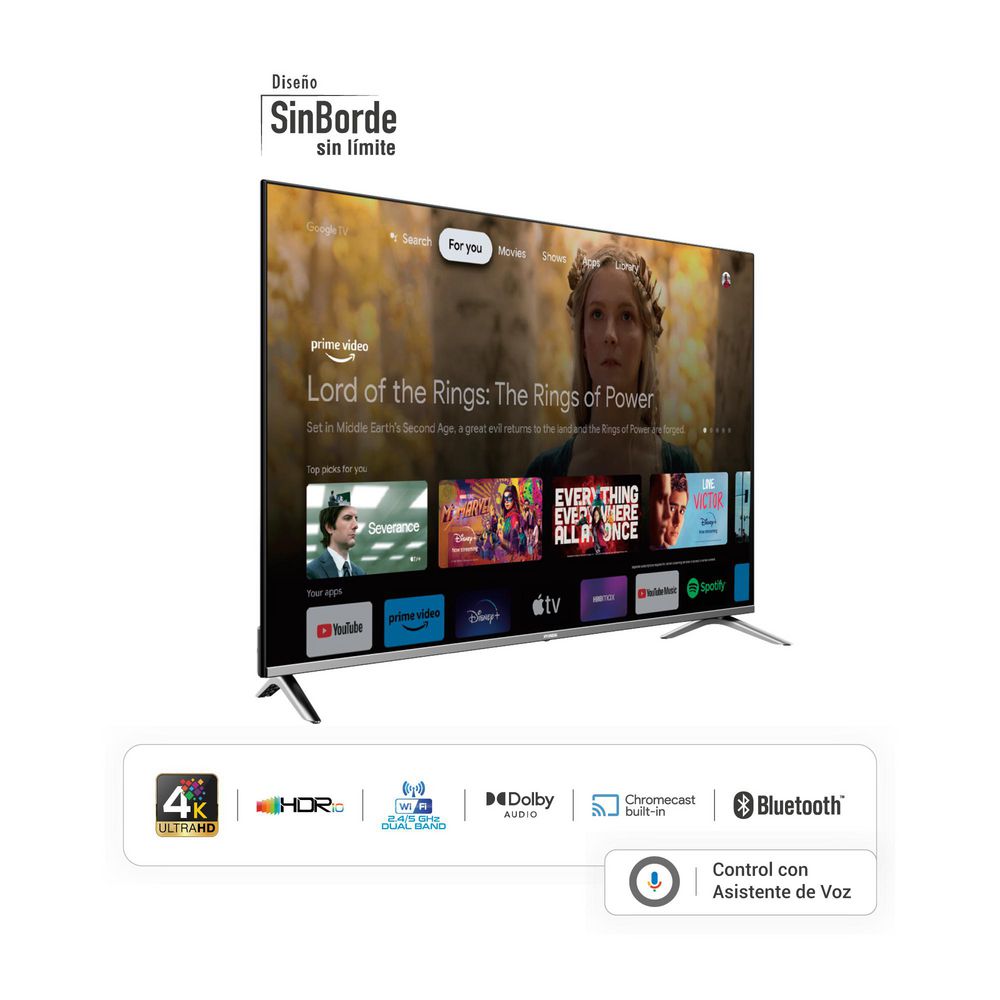 TELEVISOR HYUNDAI 58 pulgadas LED Uhd4K Smart TV HYLED5812G img #2