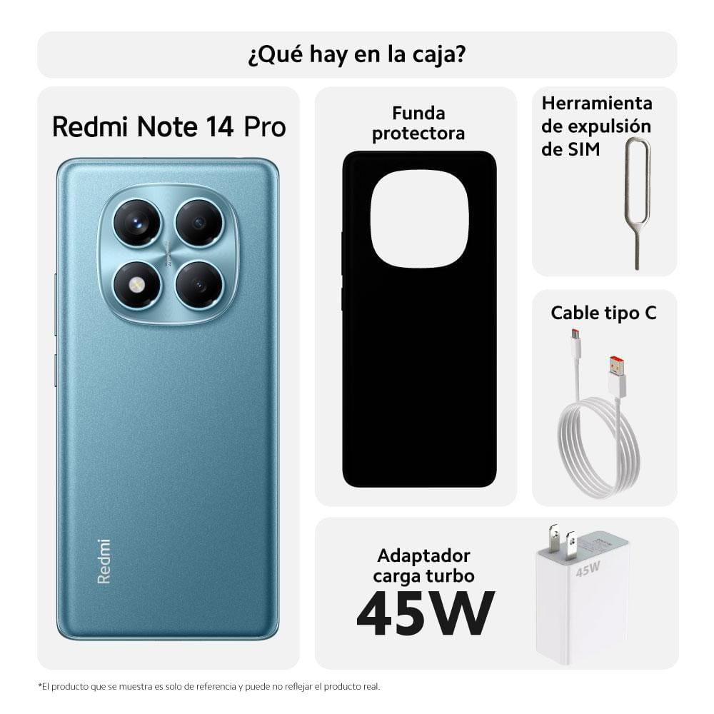 Celular XIAOMI Redmi Note 14 Pro 256 GB 8 GB RAM Azul  + Buds 6 Play img #3