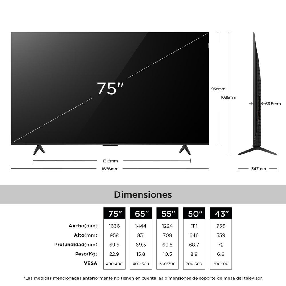 Televisor TCL 75 pulgadas QLED Uhd4K Smart TV 75P7K img #2