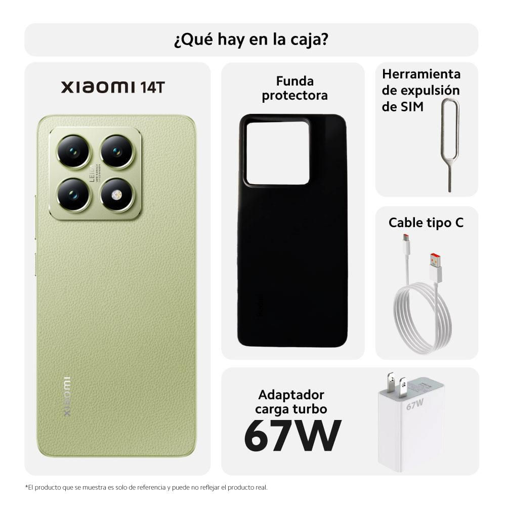 Celular XIAOMI 14T 5G 512 GB 12 GB RAM Verde img #3