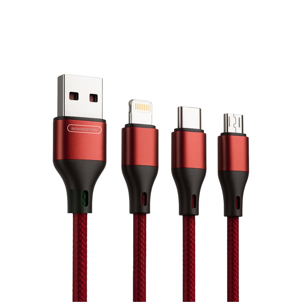 Cargador 3 En 1 Carga Rápida Usb/Lighting/Microusb/Usb C Pd img #1