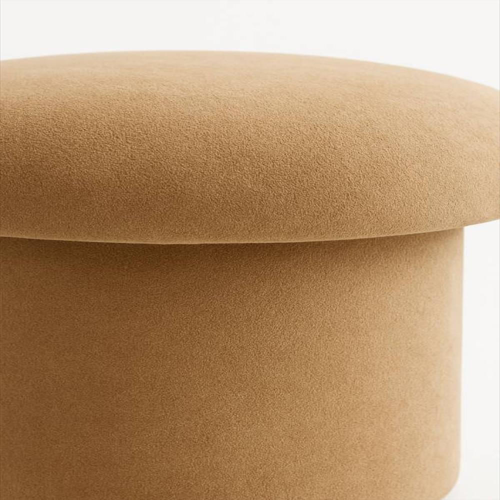 Puff Auxiliar Hongo En Color Beige