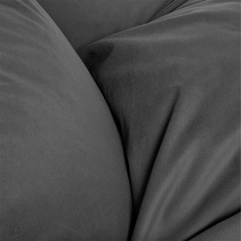 Sillón Puff Kubox En Microfibra Negro img #4