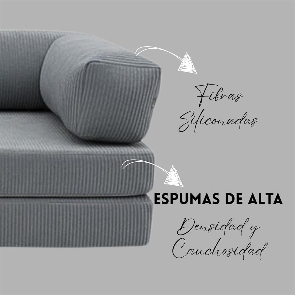 Sofá Cama Teddy Petfriendly Gris Claro img #3
