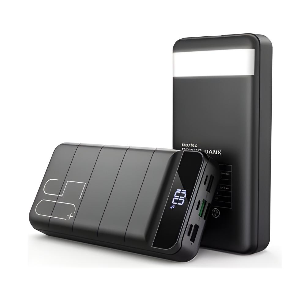 Power Bank Super Carga Rapida 50000Mah Linterna Usb Tipo C Negro img #1