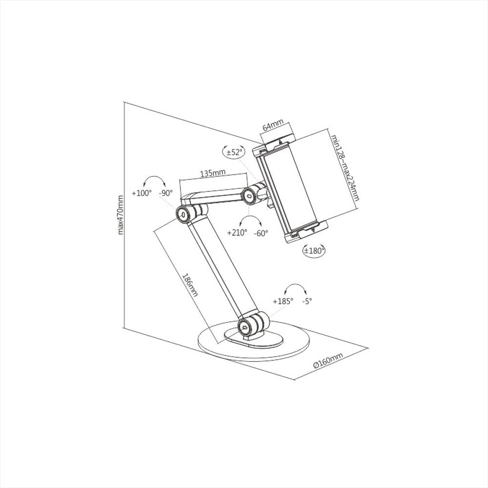 Soporte Brazo De Mesa Extensible Para Tablet img #5