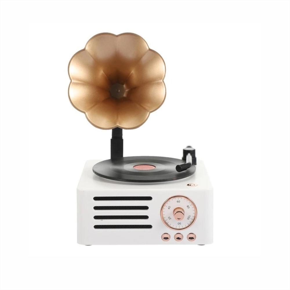 Radio Parlante Bluetooth Diseño Vintage Tocadisco T15 img #1