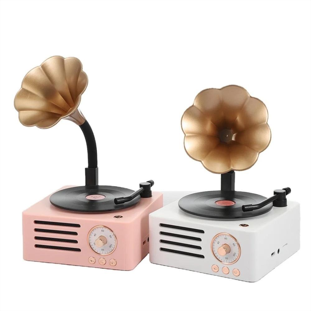 Radio Parlante Bluetooth Diseño Vintage Tocadisco T15 img #2