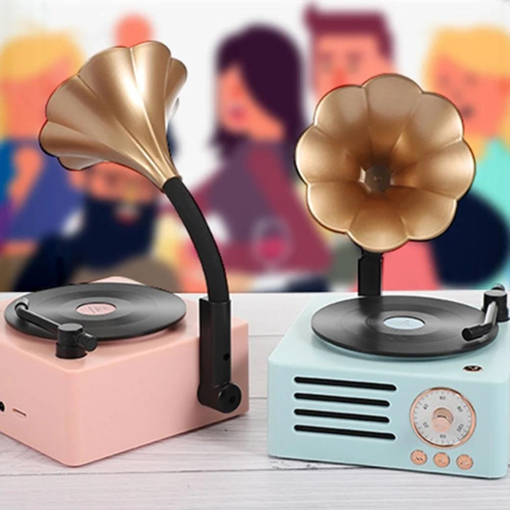 Radio Parlante Bluetooth Diseño Vintage Tocadisco T15 img #4