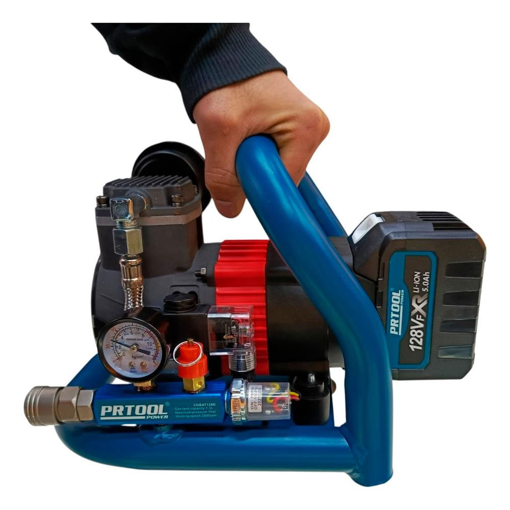 Compresor Recargable 128V Con Batería img #2