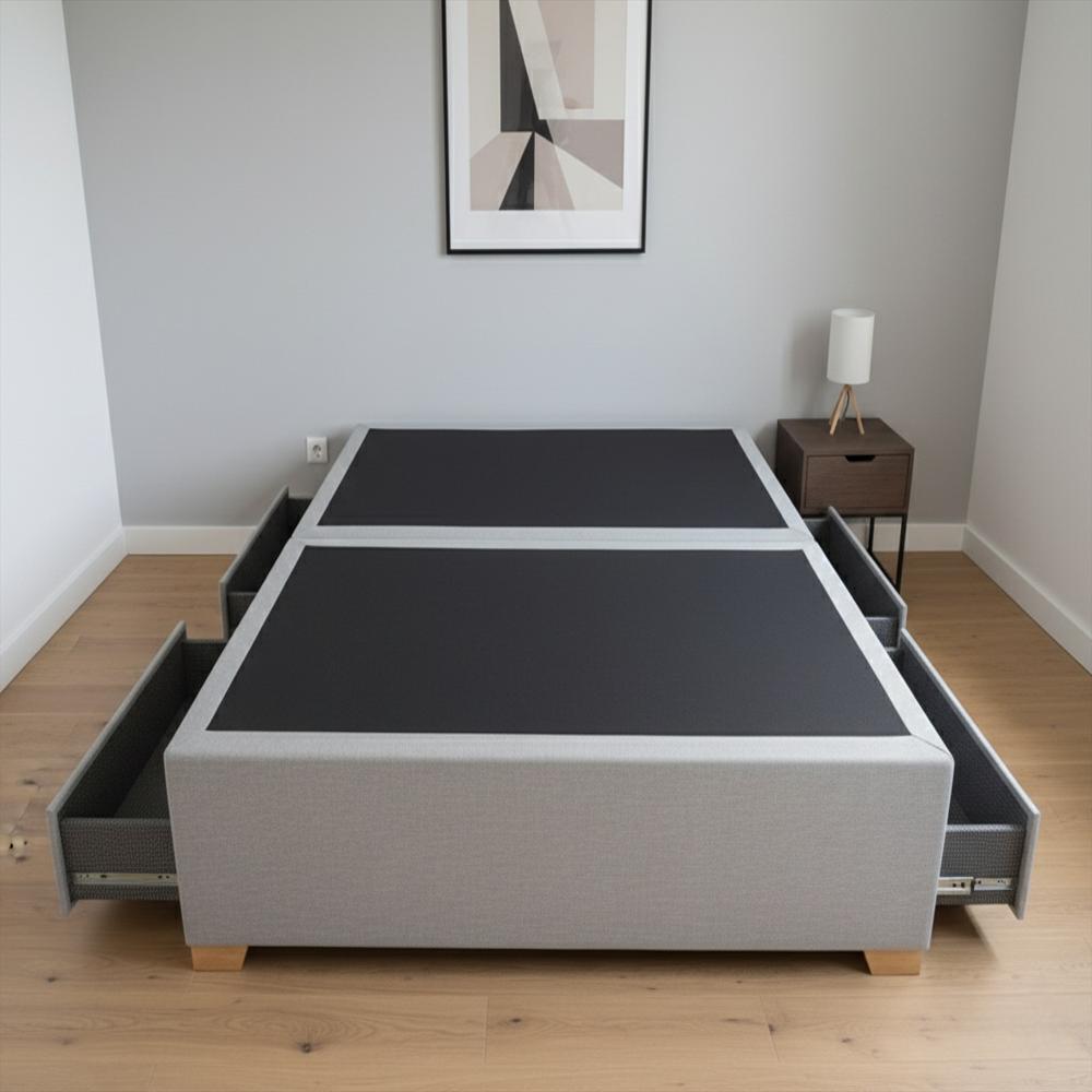 Basecama 4 Cajones 140 Dividida Doble, Gris Claro img #2