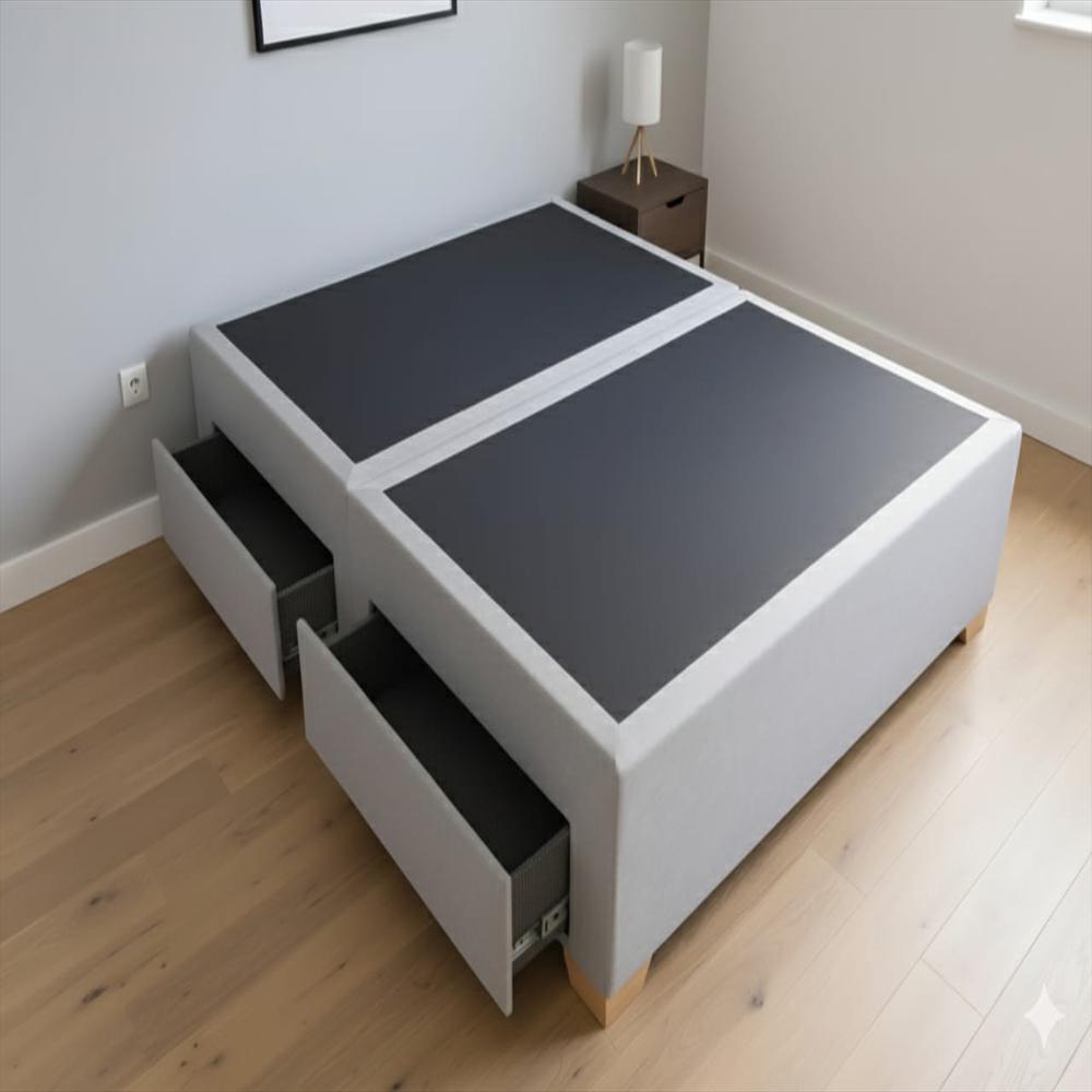 Basecama 4 Cajones 140 Dividida Doble, Gris Claro img #3