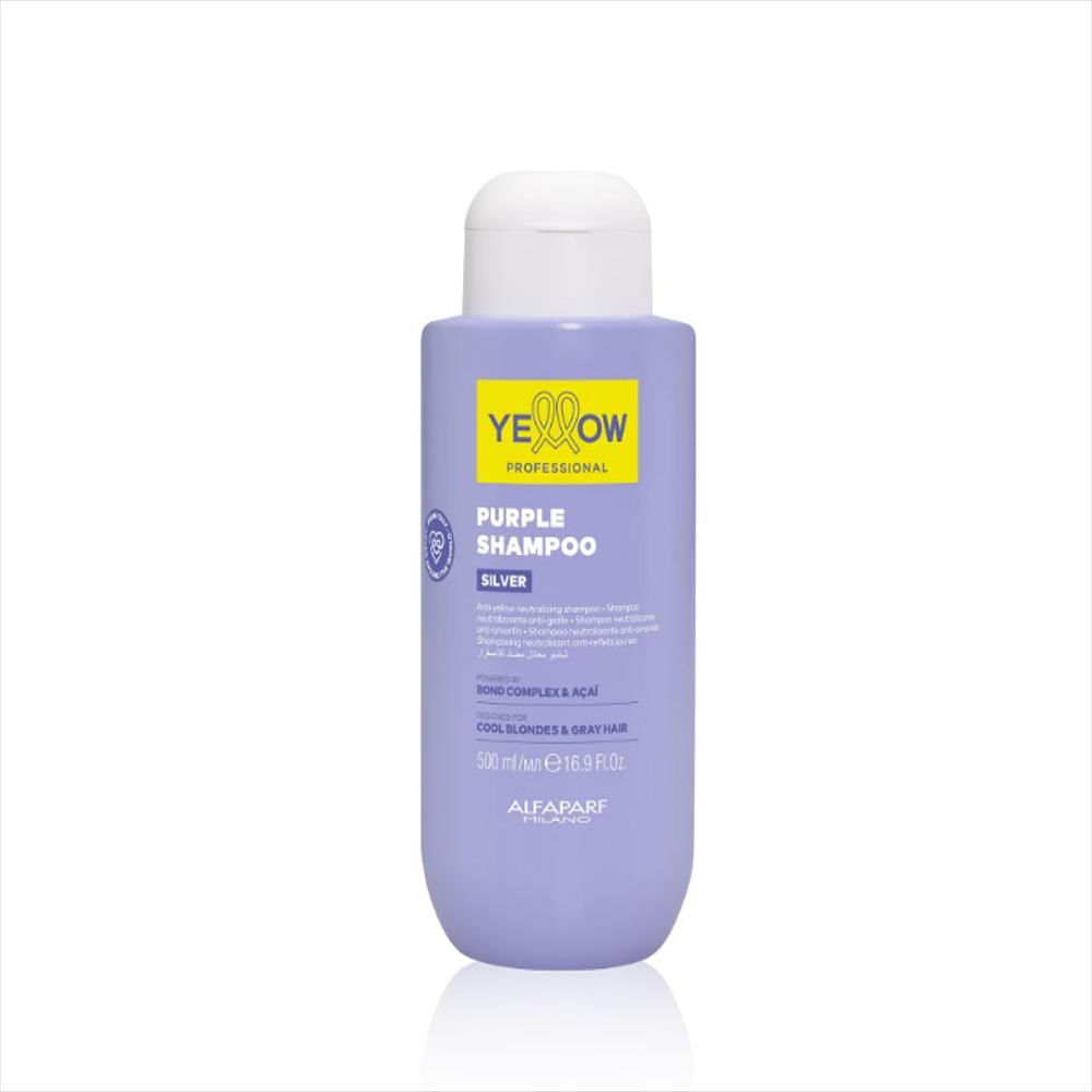 Yellow Professional Silver Purple Shampoo 500Ml. img #1