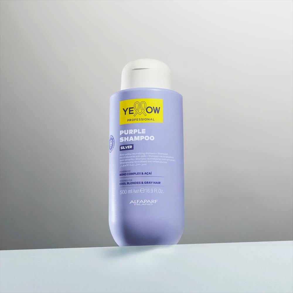 Yellow Professional Silver Purple Shampoo 500Ml. img #2