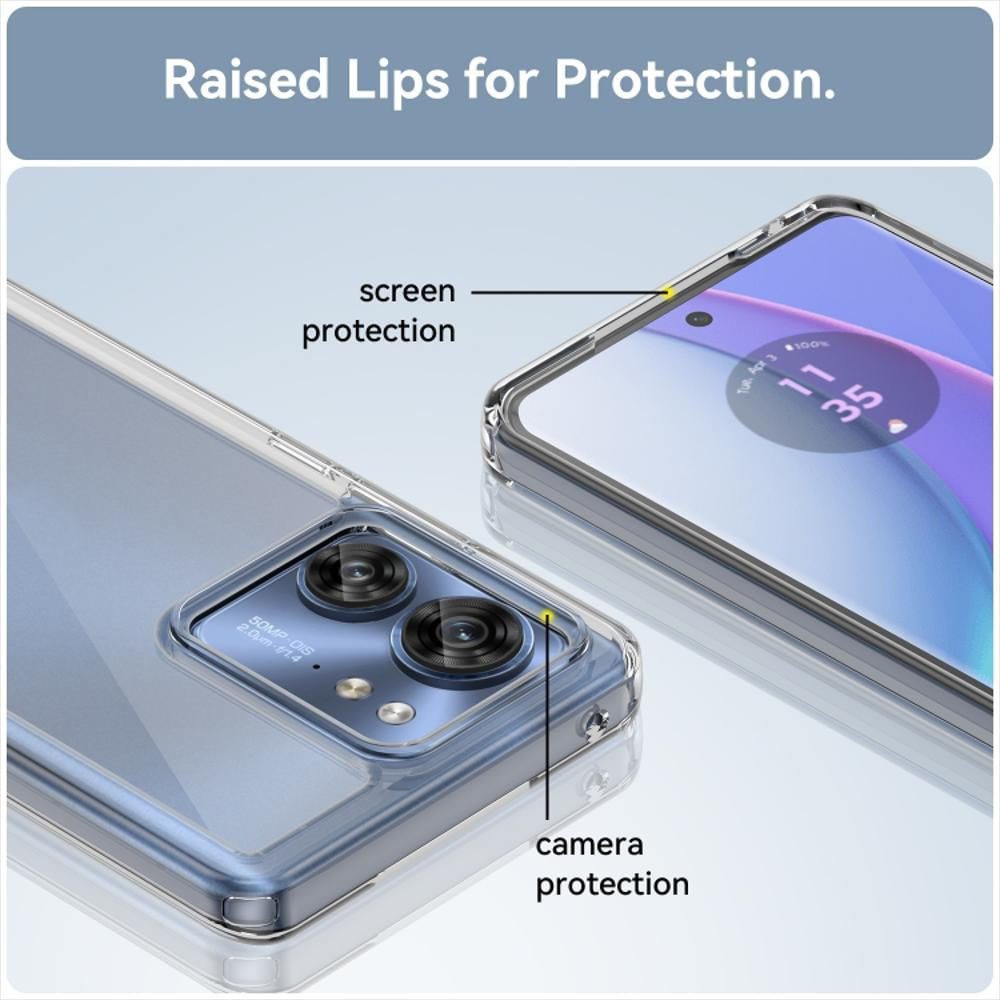 Funda Rígida Transparente Antichoque Para Motorola Edge 40 img #4