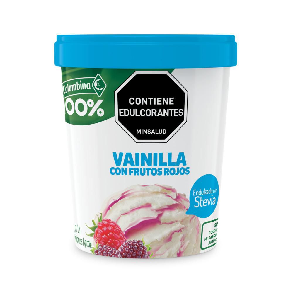 Helado COLOMBINA vainilla con frutos rojos (600  gr) img #1