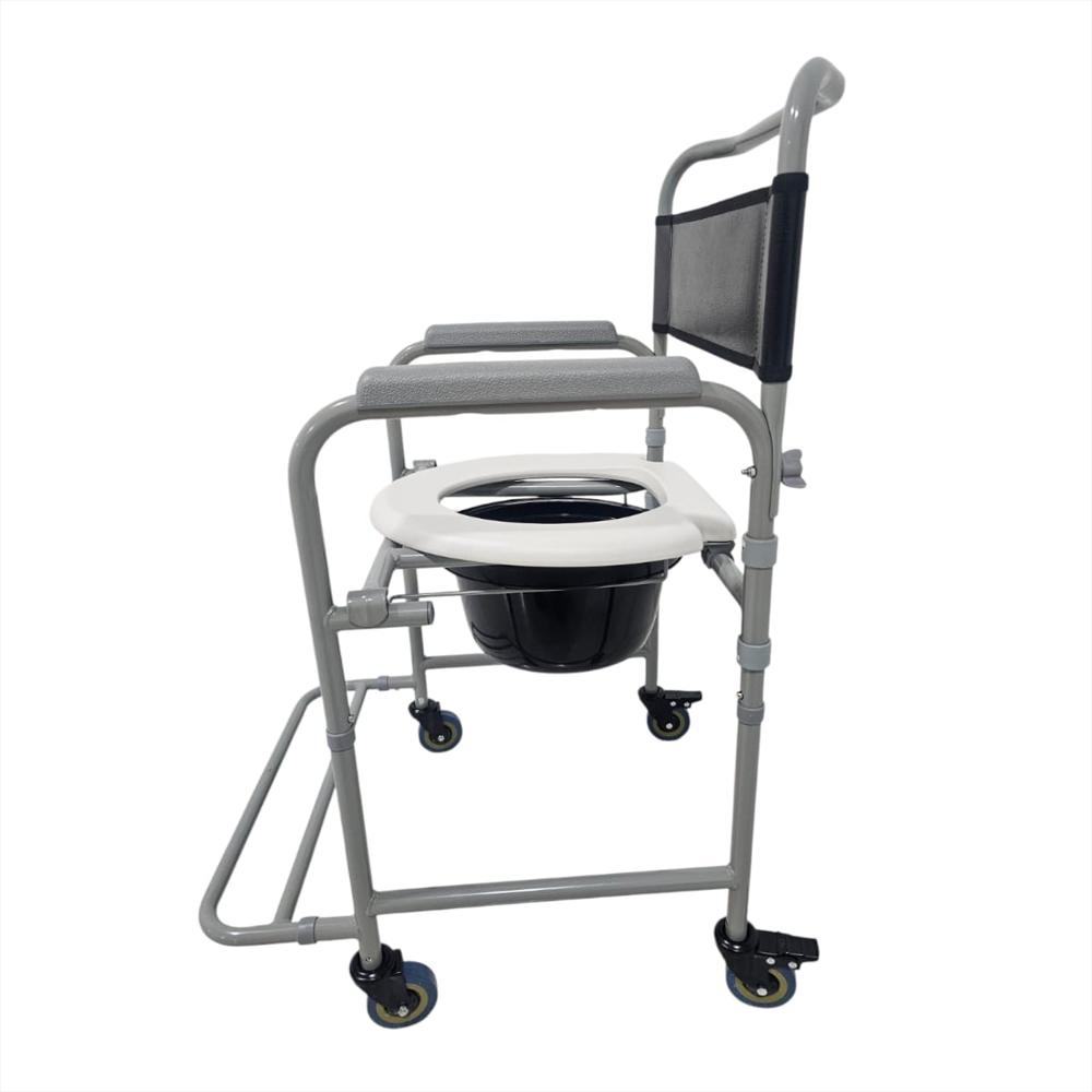 Silla Sanitario Con Ruedas Lowe Capacidad 80 Kg img #3